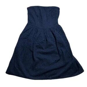 Old Navy strapless blue dress.  Size 4